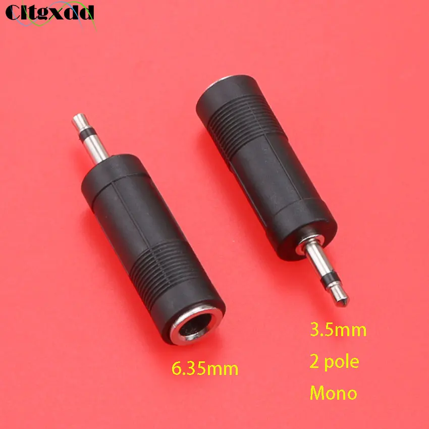 clttgxdd 50pcs 3 5mm Male to 6 5mm Female headphone Microphone conversion 3 5 plug to 6 35 Jack Stereo Audio Adapter cable