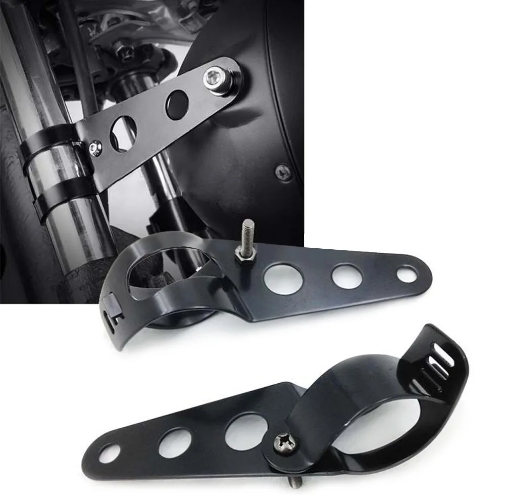 VicTsing 1 Pair Universal 31 - 37MM Motorcycle Headlight Mount Bracket Motorbike Fork Motorcycle Headlight Mount for Honda etc   (11)