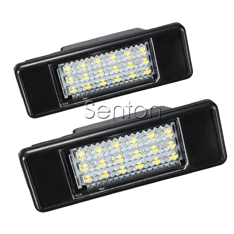 

1Pair Car LED number License Plate Light 12V SMD LED lamp Car Styling For Peugeot 307 308 407 207 3008 508 For Citroen C4 C5 C3