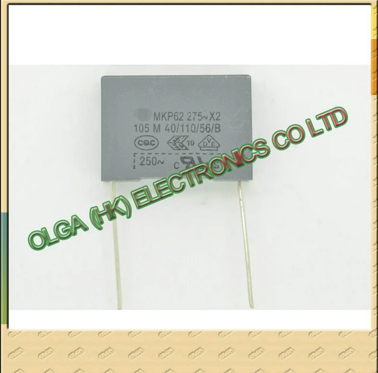 

Xiamen (la) MKP62 X2 safety film capacitor 1uf 105 105vac p22.5 Accuracy: 20%