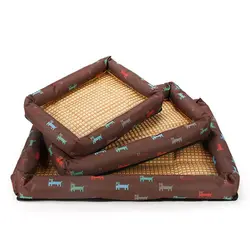 Уютный собака летний спальный кровать Лето охлаждения коврик подушка кровати с принтами-WovenFabric щенок кошка маленький средний большой