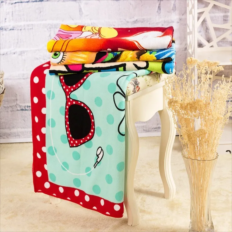 Serviette De Plage Licorne 70 X 140 Cm - Serviette De Bain Pour Enfant