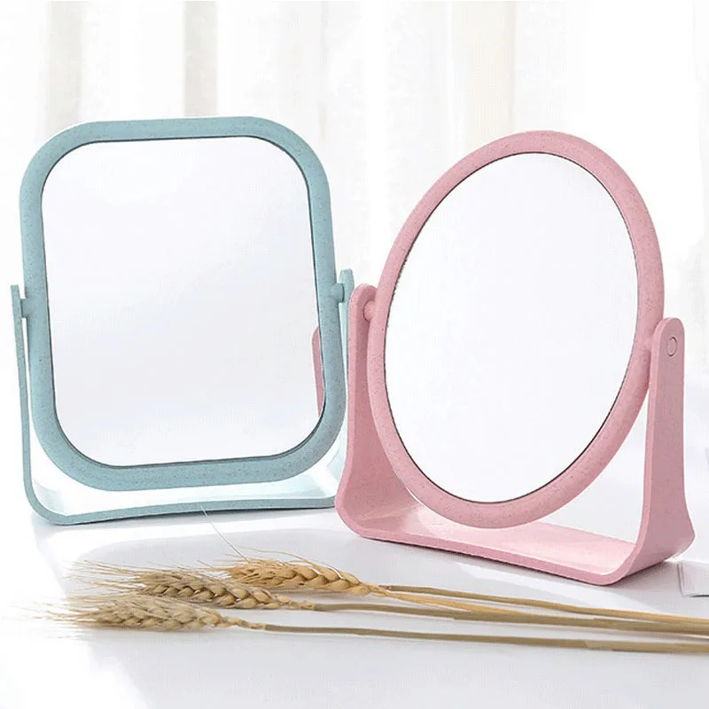 Creative Plastic Desktop Doublesided Makeup Mirror Organizer Home Bedroom Desktop Party Princess Decorative Mirror Birthday Gift Decorative Mirrors Aliexpress