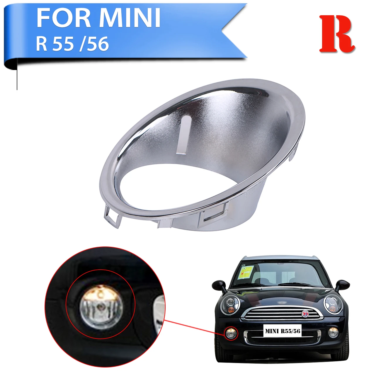Chrome Front Bumper Hood Moulding Trim Frame Strip For Mini Cooper