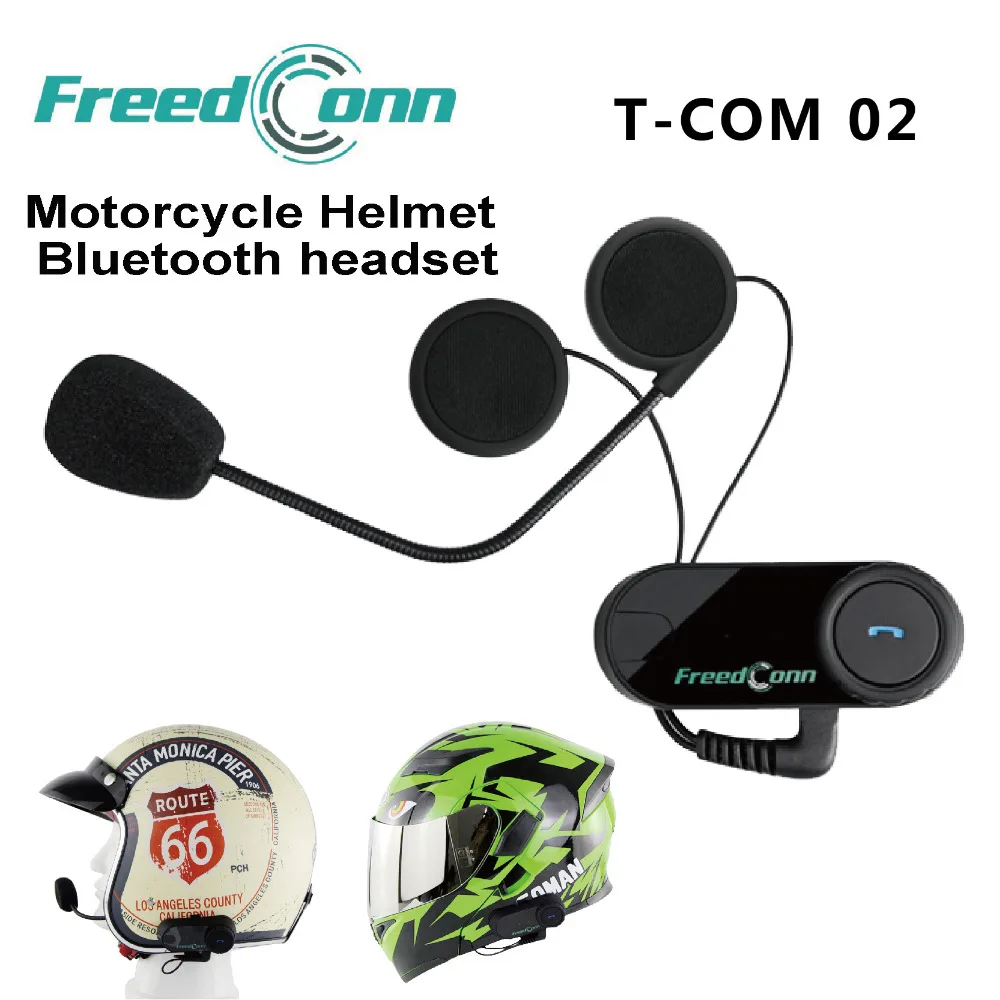 FreedConn motorcycle helmet bluetooth headset motorbike cycling earphone for 2 riders bt wireless helm intercom T-COM02