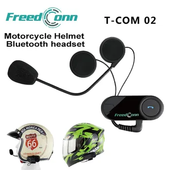 

FreedConn motorcycle helmet bluetooth headset motorbike cycling earphone for 2 riders bt wireless helm intercom T-COM02
