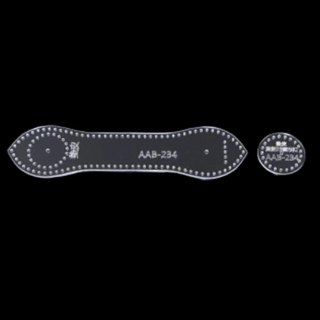 Прозрачный DIY кожаный ремесло акриловый брелок-Кошелек для монет Шаблон трафарет шаблон инструмент