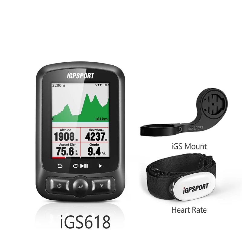 Gps Велоспорт iGS618 i gps порт Велокомпьютер gps навигация Спидометр IPX7 3000 часов хранения данных Bryton Rider GARMIN EDGE 200 - Цвет: add HR40