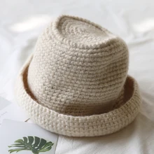 Шапка бини для осени зимы ручной работы плетеный толстый Шерстяная трикотажная шапочка куб Рыбацкая шляпа женские модные аксессуары раковина ведро шляпа