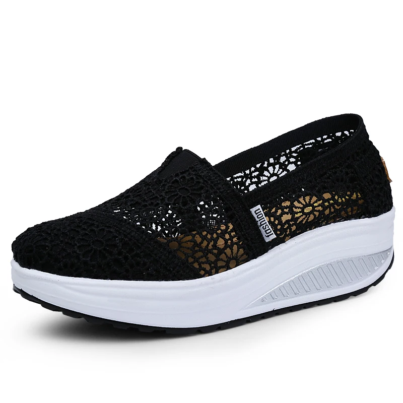 

Female Leisure Footwear Shoes Plus Size Women Casual Knitting Sock Sneakers Stretch Flat Platform Fashion Ladies Slip On 7J2015