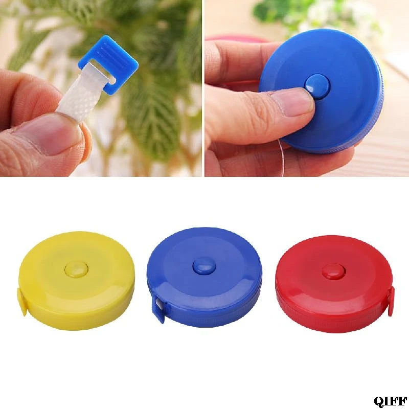 

Drop Ship&Wholesale Mini Tape Measure Retractable Ruler Tool Sewing Cloth Tailor Dieting 1.5m 60" APR28