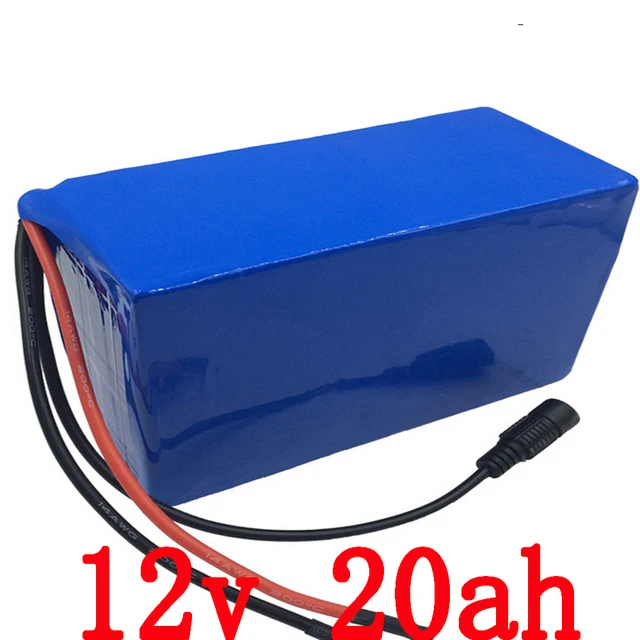 Cheap 12v 20ah lithium ion battery 12v 15A discharge for power baby child electric motorcycle golf trolly cart 150w 200w 350w +charger