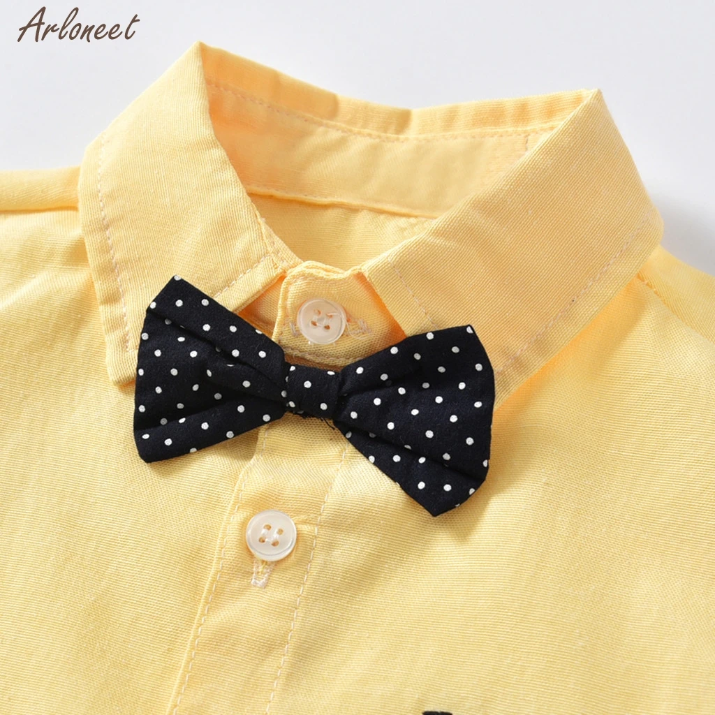 Джентльменский комбинезон с галстуком-бабочкой для маленьких мальчиков+ шорты, комбинезоны, одежда детская одежда модная короткая летняя Новинка года