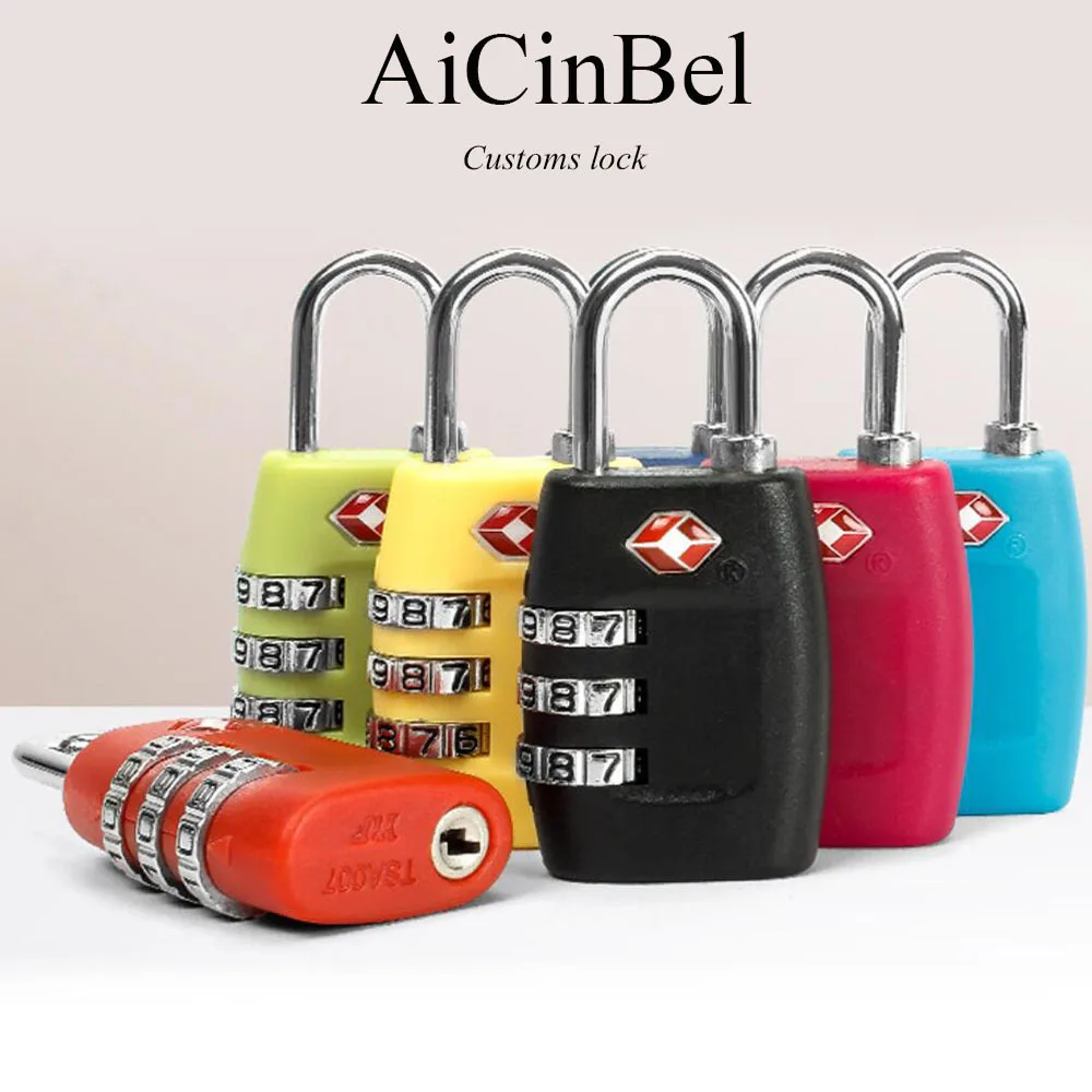 

TSA Lock Resettable 3 Digit Combination Travel Luggage Suitcase Code Lock PadlocK