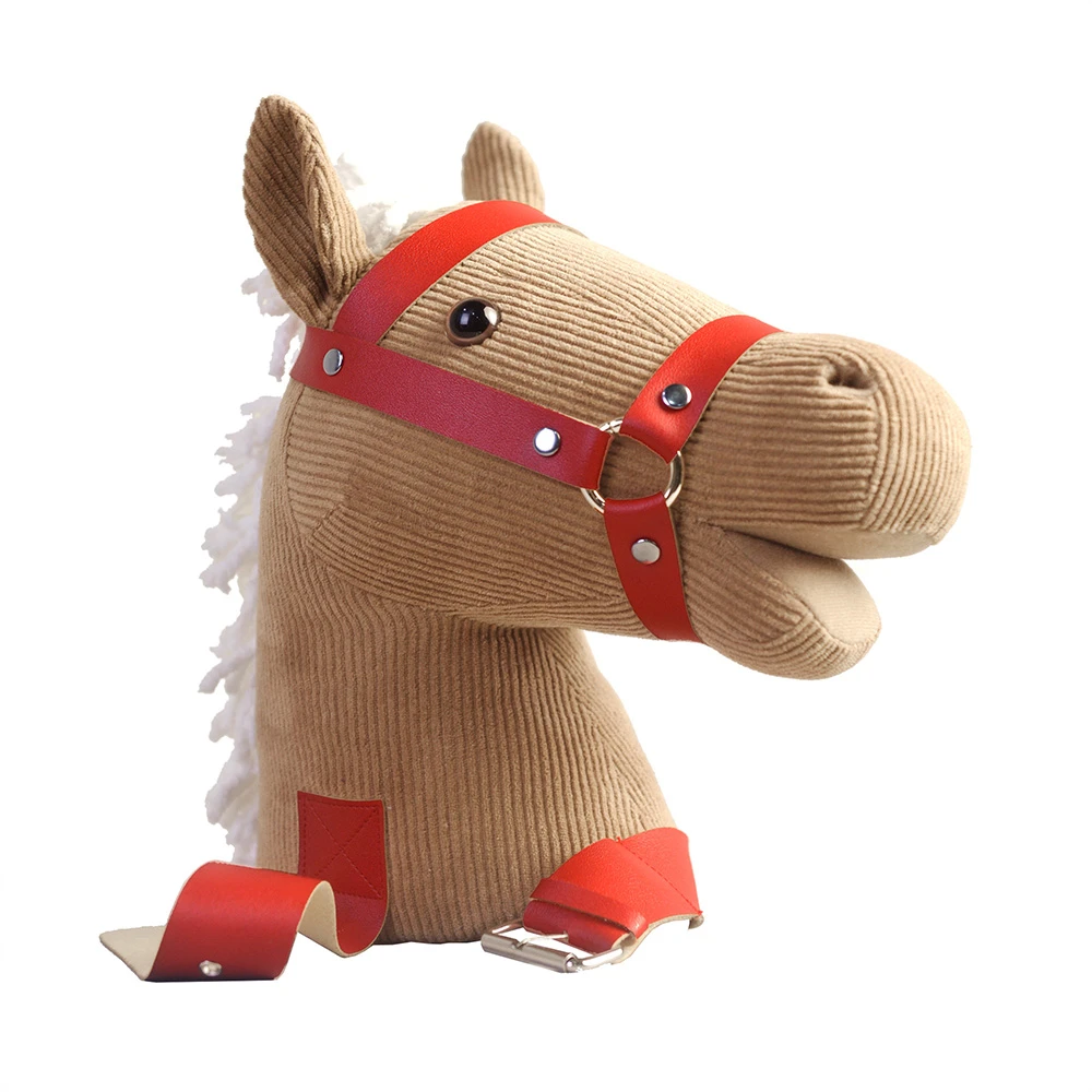 stuffed riding horse