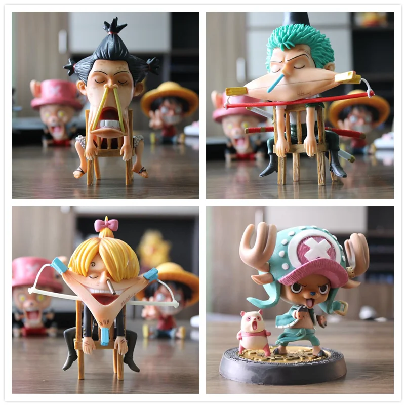 Аниме One Piece Luffy Zoro Shanks Vinsmoke Sanji Tony Chopper ПВХ фигурка Коллекционная модель детская