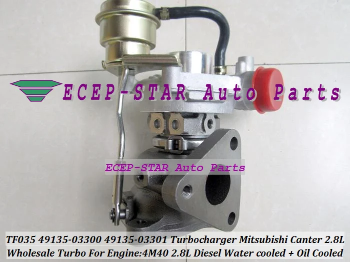 TF035 TF035HM-12T-4 49135-03300 49135-03301 Turbocharger Turbo For Mitsubishi Canter 2.8L 4M40 Diesel Water cooled + Oil Cooled (2)