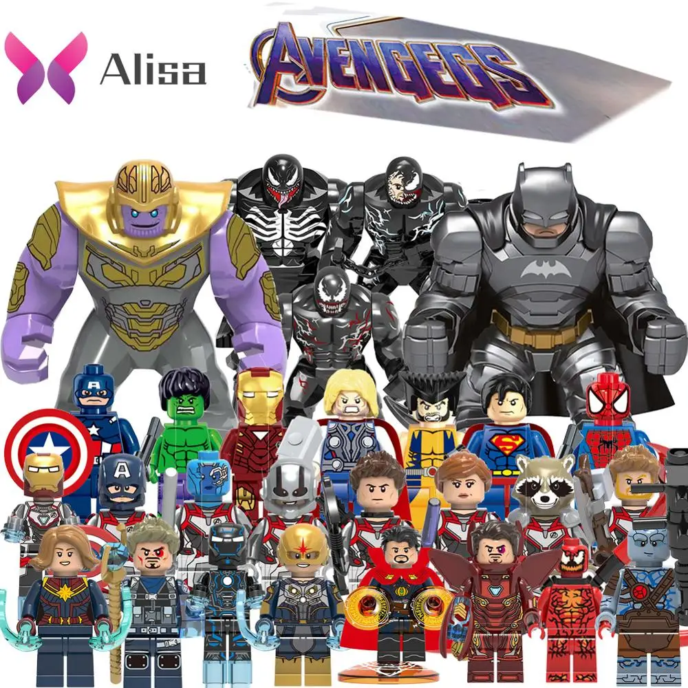 

LegoINGS marvel super heroes avengers endgame Series thanos abomination hulk thor Iron Man building blocks toys figures for KID