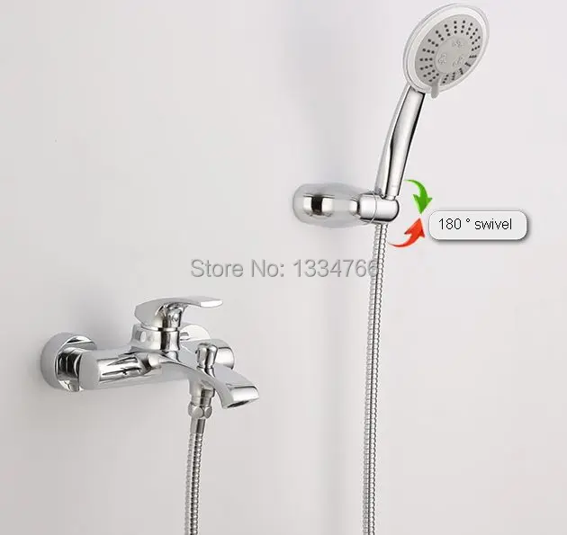 Wall Mounted Tub Faucets Exposed Bath Shower Set Bathroom Mixer Wall Mounted Tub Faucets Exposed Bath Shower Set Bathroom Mixer Br Bathtub Faucet Hand Torneira Do Chuveiro Tihoo In From Home
