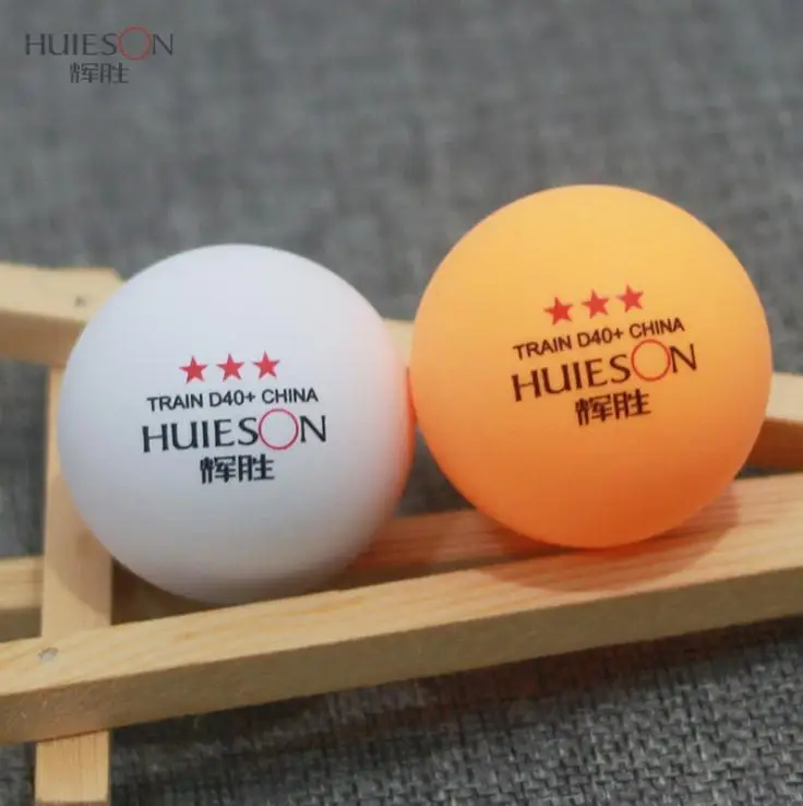 50 шаров 3 звезды Новый материал Белый Оранжевый Настольный теннис шары 40 + АБС пластик пинг-понг шары