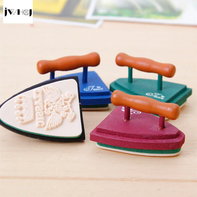 

1 pcs High quality mini vintage iron wooden stamp diy Handmadedecal stamps for scrapbooking diy stamps Photo Album Craft gifts