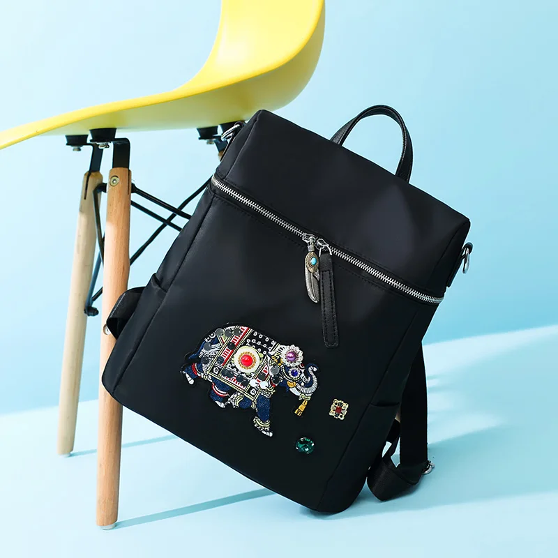 Модный дизайн, женский рюкзак, высокое качество, нейлоновые рюкзаки для девочек-подростков, женские школьные сумки через плечо, рюкзак, сумка для книг