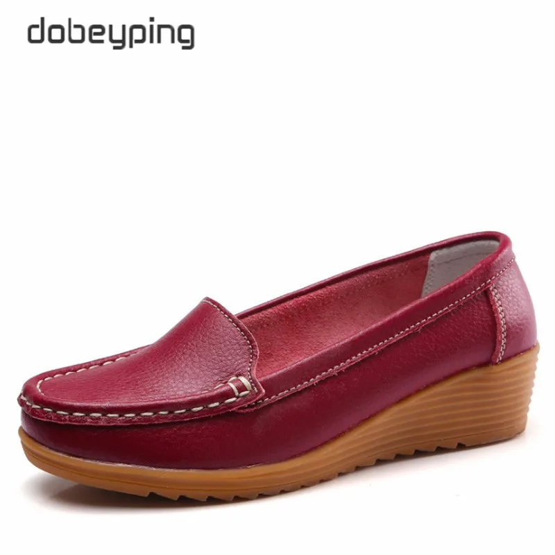 Мокасины dobeyping женские из натуральной кожи туфли на плоской подошве Повседневная