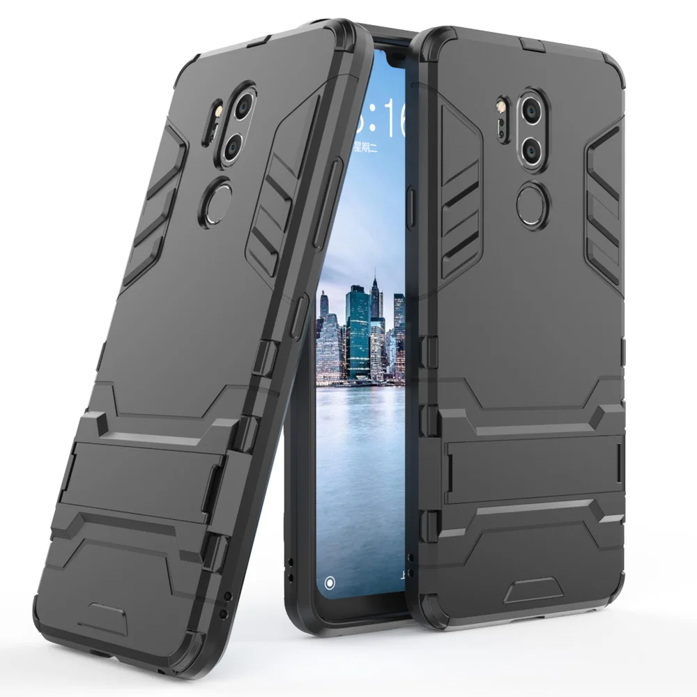 Двухслойный гибридный защитный чехол бак для LG G7 ThinQ мягкий ТПУ и Жесткий ПК
