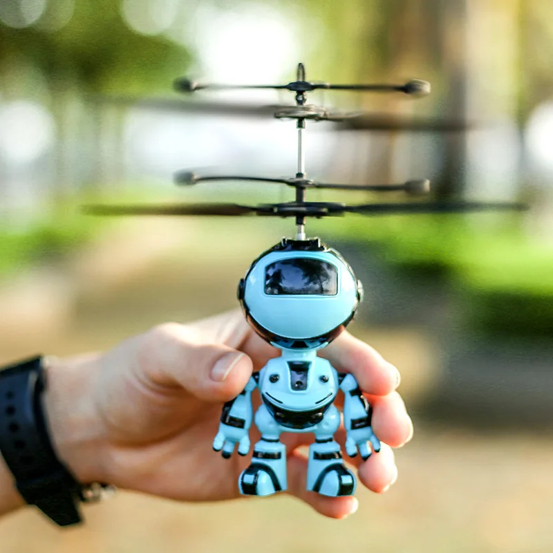 Радиоуправляемый Летающий робот Электрический инфракрасный индукционный самолет управляемые игрушки мини пульт дистанционного управления Вертолет игрушки для мальчиков подарок