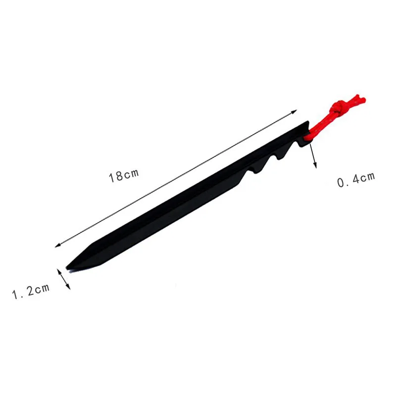 5pcs Tent Pegs Nail Aluminium Alloy Stake 18cm Outdoor Camping Accessories Hiking Traveling Fishing Equipment Sun Shelter Pegs (18)