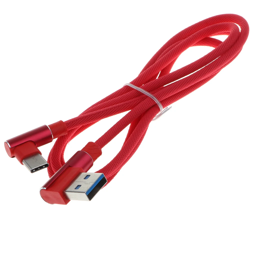1m/3.3ft USB2.0 USB Type C 90 Degree USB Type C Cable mobile phone  Charger Angled Cable Adapter multi-port USB charger 
