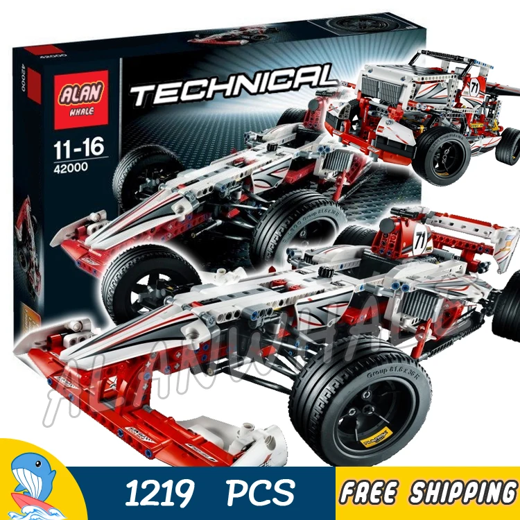 1219 шт. Techinic 2 в 1 новый гоночный автомобиль Grand Prix Racer 3366 фигурка гоночного