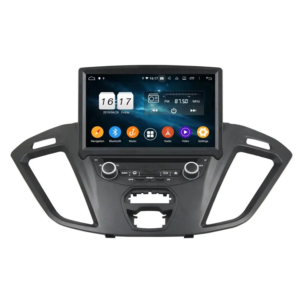 Sale DSP Android 9.0 Octa Core 8" Car DVD GPS for Ford Transit Custom 2016 RDS Radio 4GB RAM Bluetooth 4.2 WIFI USB 32GB/64GB ROM 1