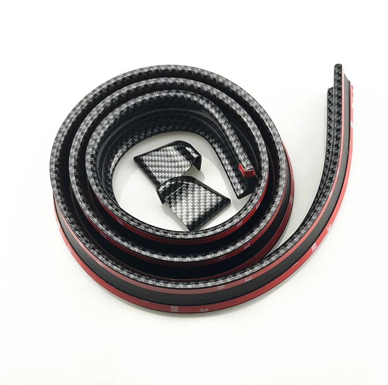 Black Soft Carbon Fibers Automotive Rubber Bumpers Outer Bumper Front