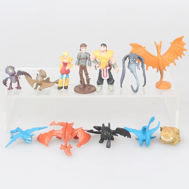 

12Pcs/Set How To Train Your Dragon Figure Toys Night Fury Gronckle PVC Action Figures Collection Model Decoration Gift
