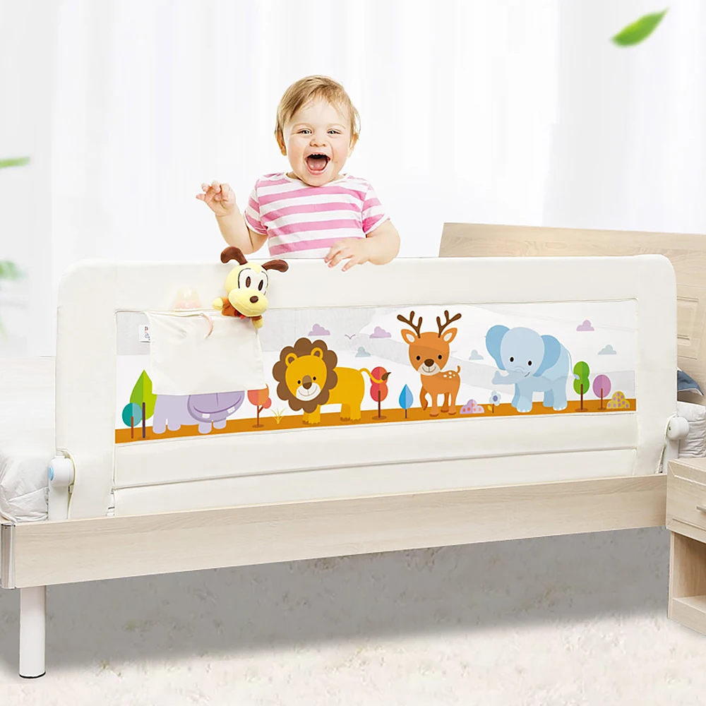 

Baby Bed Rail Baby Bed Safety Guardrail With Pocket Baby Playpen Kids Safety General Use Baby Bed Fence Guardrail Crib Rails