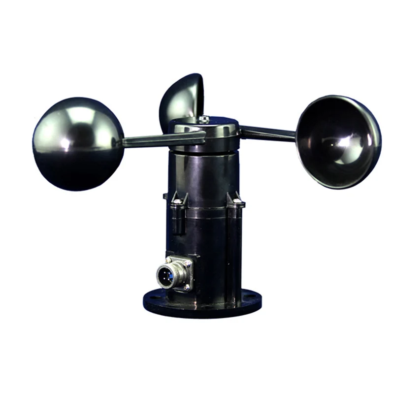 

Wind Speed Sensor Three Cup Anemometer 360 Degree Wind Speed Sensor Poly Carbon