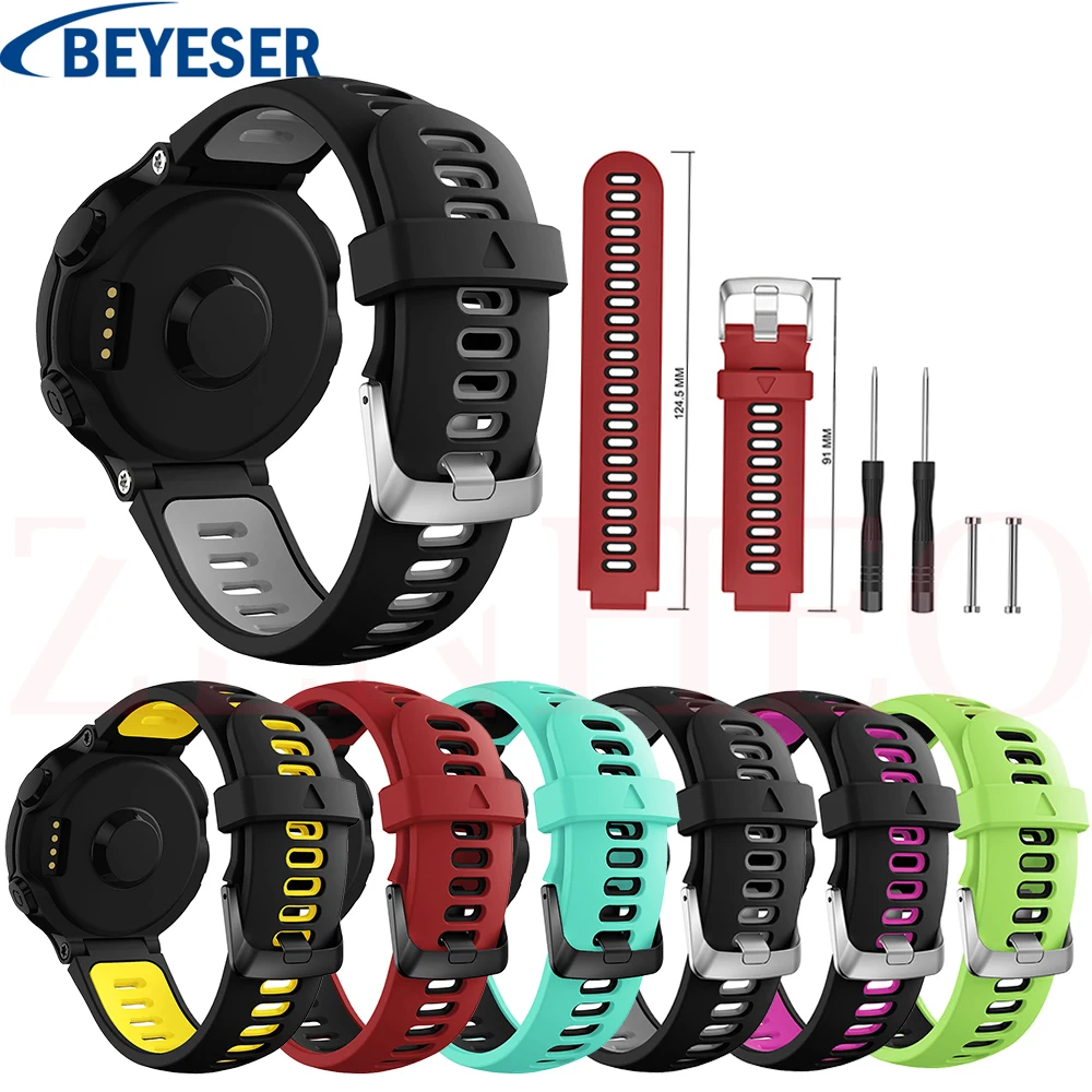 Цветной ремешок для Garmin Forerunne 630 620 735XT сменный Браслет 220 230 2352|Ремешки часов| |