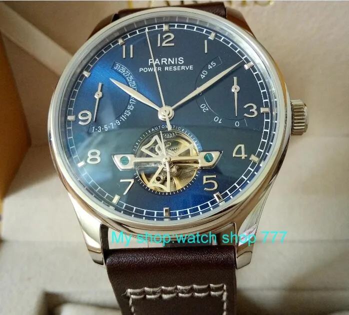 جديد الأزرق الهاتفي 43 مللي متر PARNIS فراشة مشبك التلقائي الذاتي الرياح ساعات آلية قوة الاحتياط الرجال الساعات zdf9 جديد الأزرق الهاتفي 43 مللي متر PARNIS فراشة مشبك التلقائي الذاتي الرياح ساعات آلية قوة الاحتياط الرجال الساعات zdf9