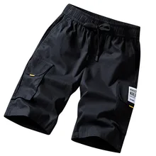 Мужские шорты спортивные хип-хоп летние военные хлопковые мужские бермуды casual повседневные свободные карго Дизайнерские мужские шорты kakki