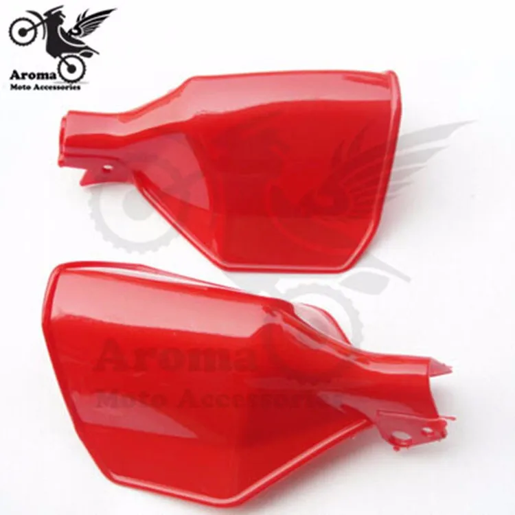 

red motorbike handguard for yamaha moto parts honda suzuki kawasaki unviersal Accessories motorcycle hand guard colorful decal
