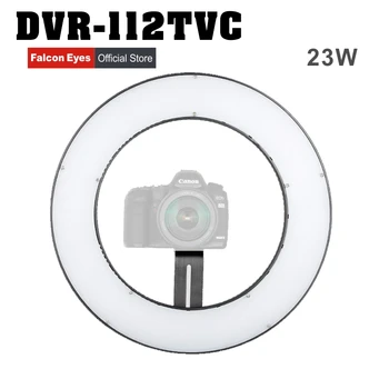 

Falcon Eyes 23W 112 Ring LED Panel Lighting 3000-5600K Photo Video Film Studio Photography Continuous Light DVR-112TVC CD30