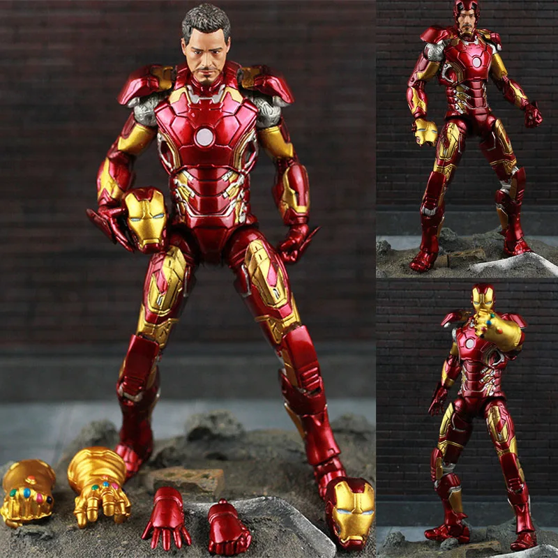 

2019 NEW Marvels Select Iron Man MK43 Mark XLIII Armor PVC Action Figure Collectible Model Toy 7" 18cm Ironman Brinquedos