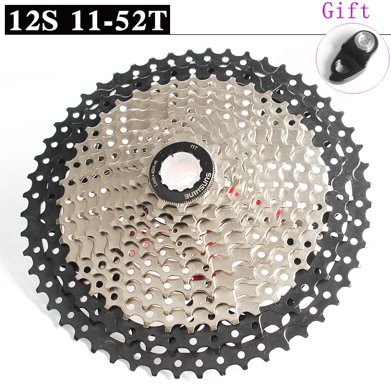 

SUNSHINE-SZ New 12 Speed 50/52T Mountain Bike Card Flywheel Bicycle Flywheel Cycling 11-52T/11-50T