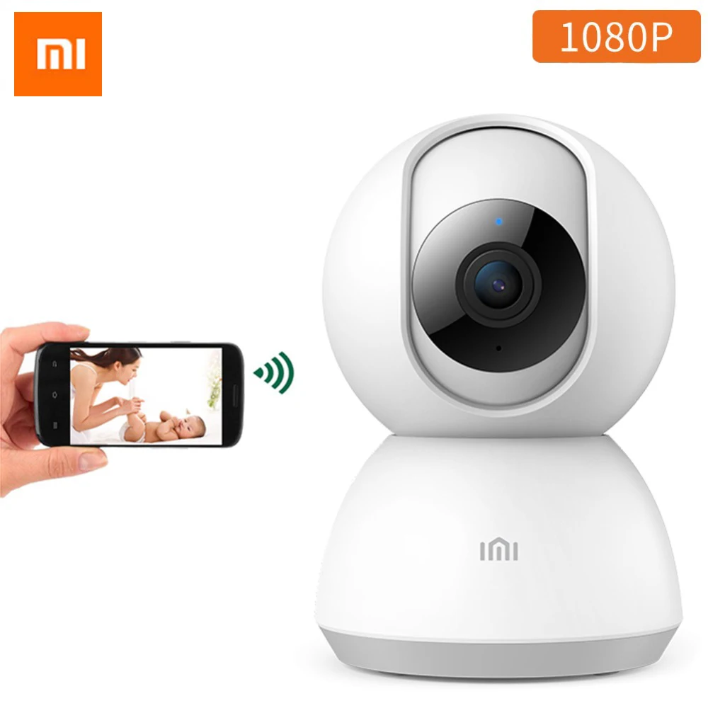 Обновленная смарт-камера Xiaom Mijia, ip-камера, видеокамера, 360 угол обзора, панорамный, wifi, беспроводная веб-камера, 1080 P, волшебный зум, ночное видение