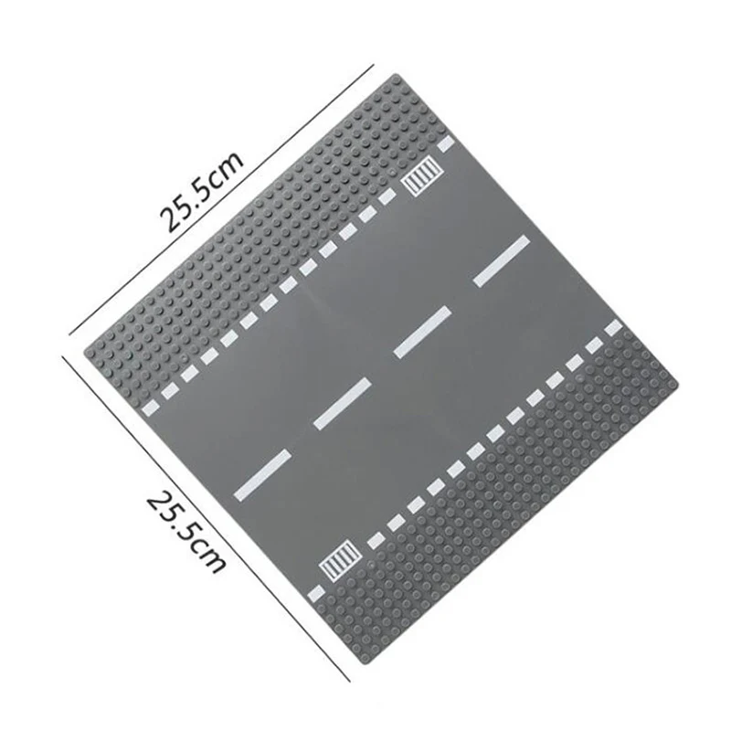 Классическая городская дорога улица Baseplate игрушка прямая перекладина кривая Т