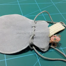 500 шт/лот CBRL бархатный шнурок Ювелирная сумка/мешочек для косметики/кольца, размер можно настроить, различные цвета