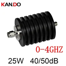 25 Вт DC-4Ghz 40/50dB SMA Мужской Женский мощность антенный ввод соединитель коаксиальный разъем аттенюатор Телеком часть 4 ГГц оптический аттенюатор