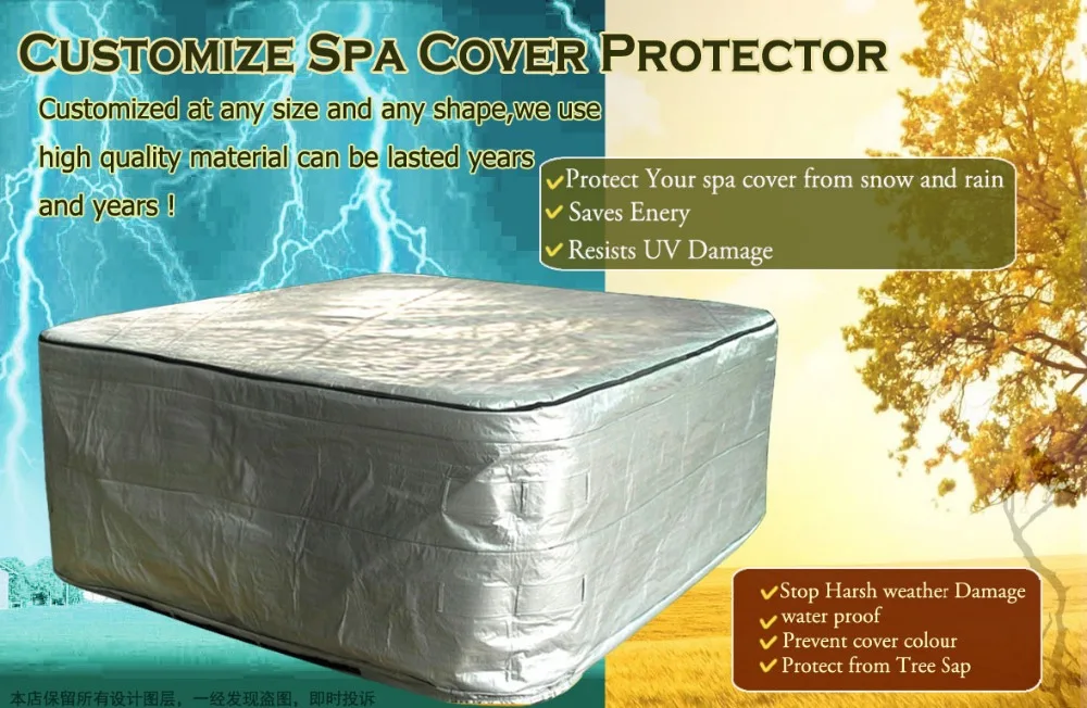 Hot Tub Cover Guard Size91 X 91 X36 And Spa Cover