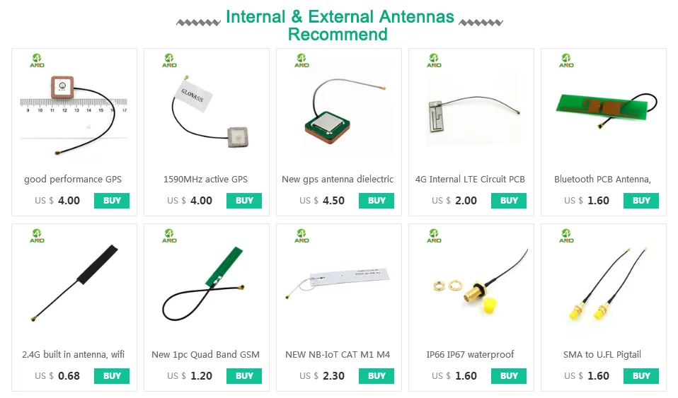 1 шт. четырехдиапазонный GSM GPRS 3g PCB антенна для 2G 3g модуль